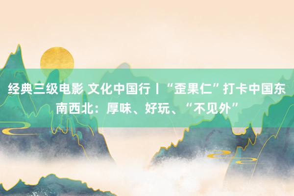 经典三级电影 文化中国行丨“歪果仁”打卡中国东南西北：厚味、好玩、“不见外”