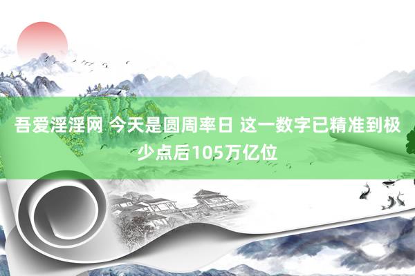 吾爱淫淫网 今天是圆周率日 这一数字已精准到极少点后105万亿位