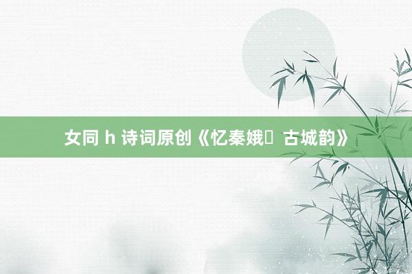 女同 h 诗词原创《忆秦娥・古城韵》